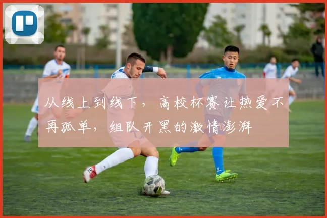 从线上到线下，高校杯赛让热爱不再孤单，组队开黑的激情澎湃